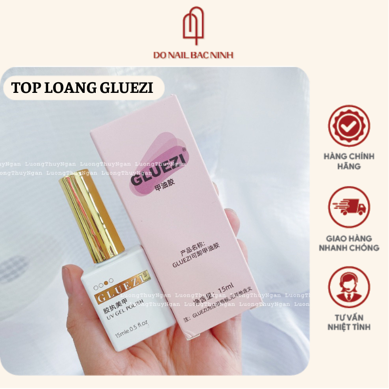 Top Loang GLUEZI Chính Hãng , Sơn Gel Tạo Loang Chuyên Dụng Cho Dân Làm Móng - Chai 15ml