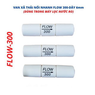 Van xả thải nối nhanh flow 300 -dùng trong máy lọc nước ro van flow 300 vặn ốc, van thải máy lọc nước