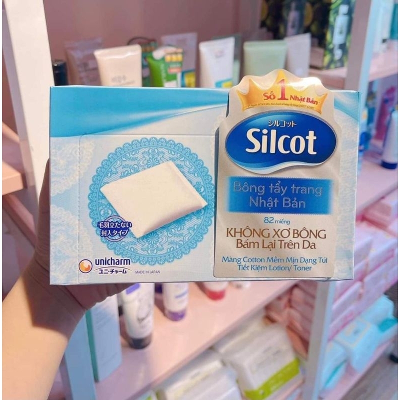 Bông tẩy trang vuông