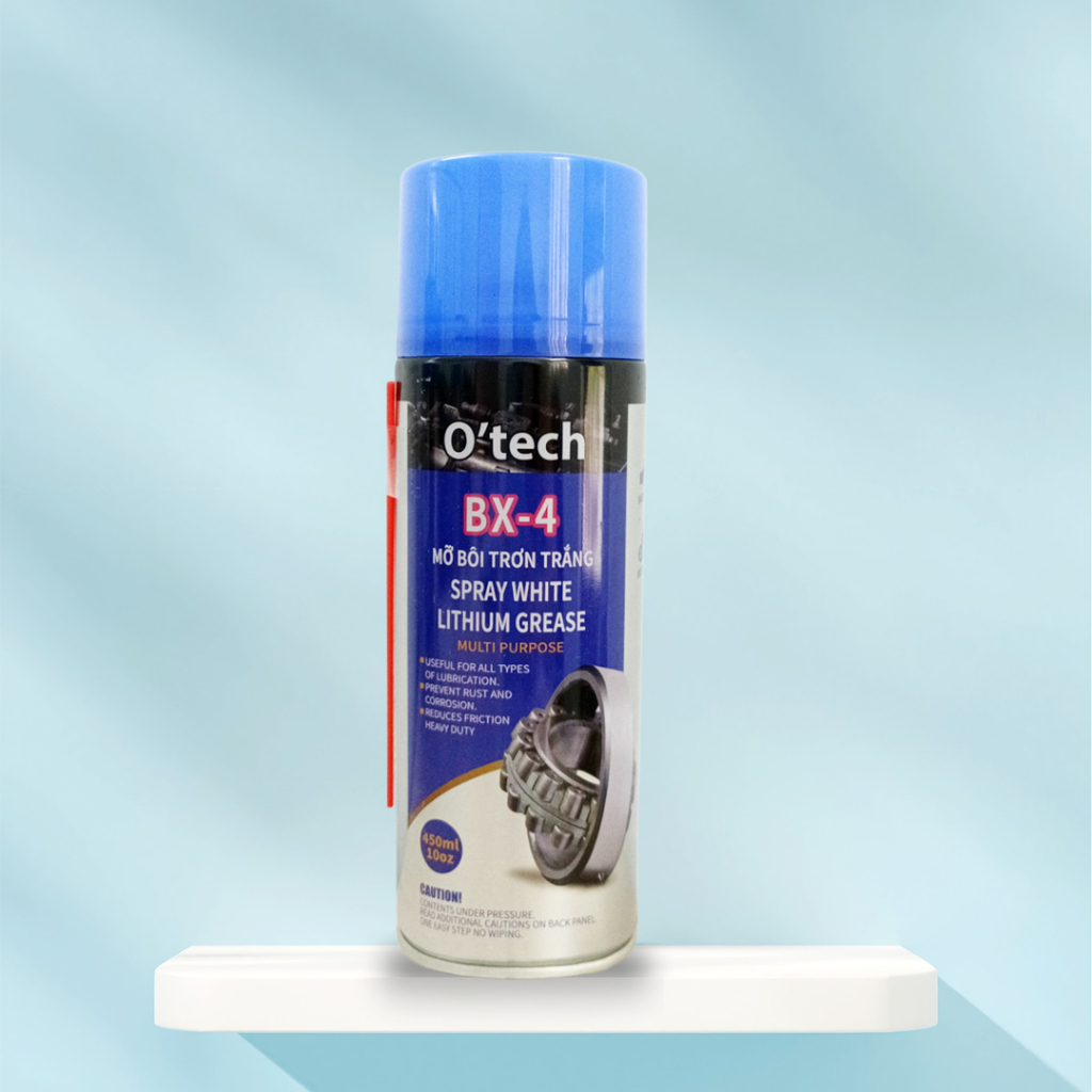 BX-4 Bình xịt mỡ bò bôi trơn trắng (450 ml) O'tech