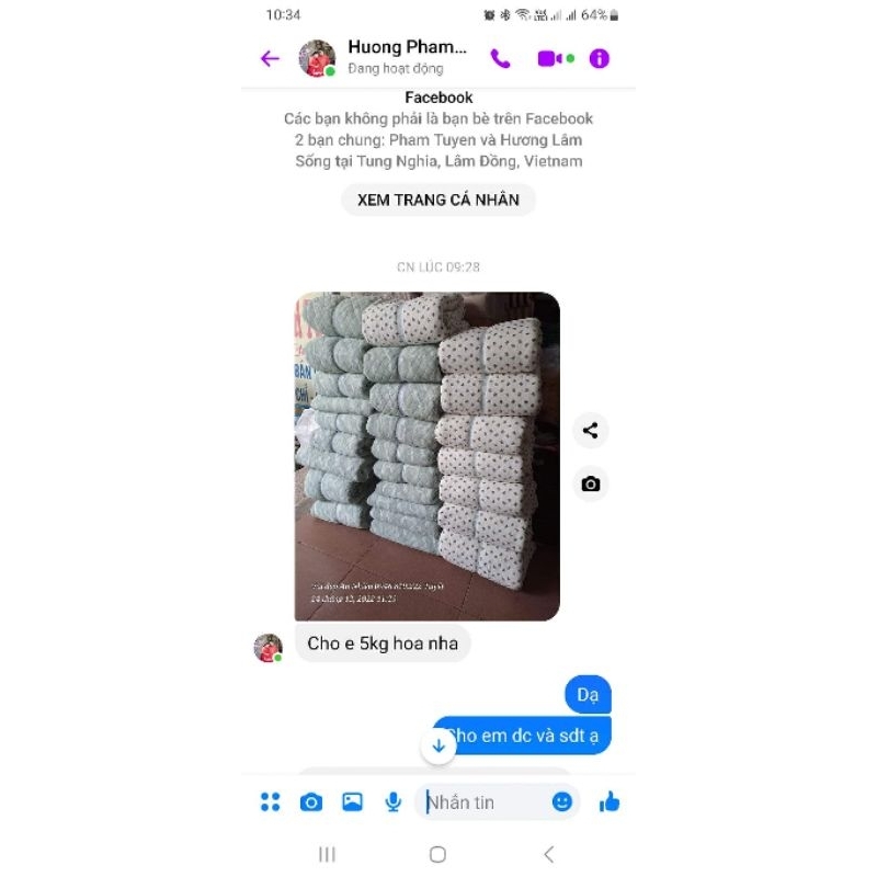 Vải trần bông hoa nhí. sét 2kg/ 150k