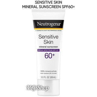 [Thanh Lý] Kem Chống Nắng Cho Da Nhạy Cảm Neutrogena Sensitive Skin Mineral Sunscreen SPF60+ 88ml