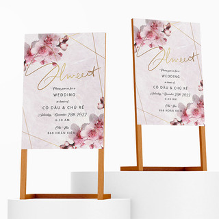 Biển chào đám cưới, Biển Welcome đám cưới hiện đại, Hashtag đám cưới, Hashtag sinh nhật Mới nhất B3