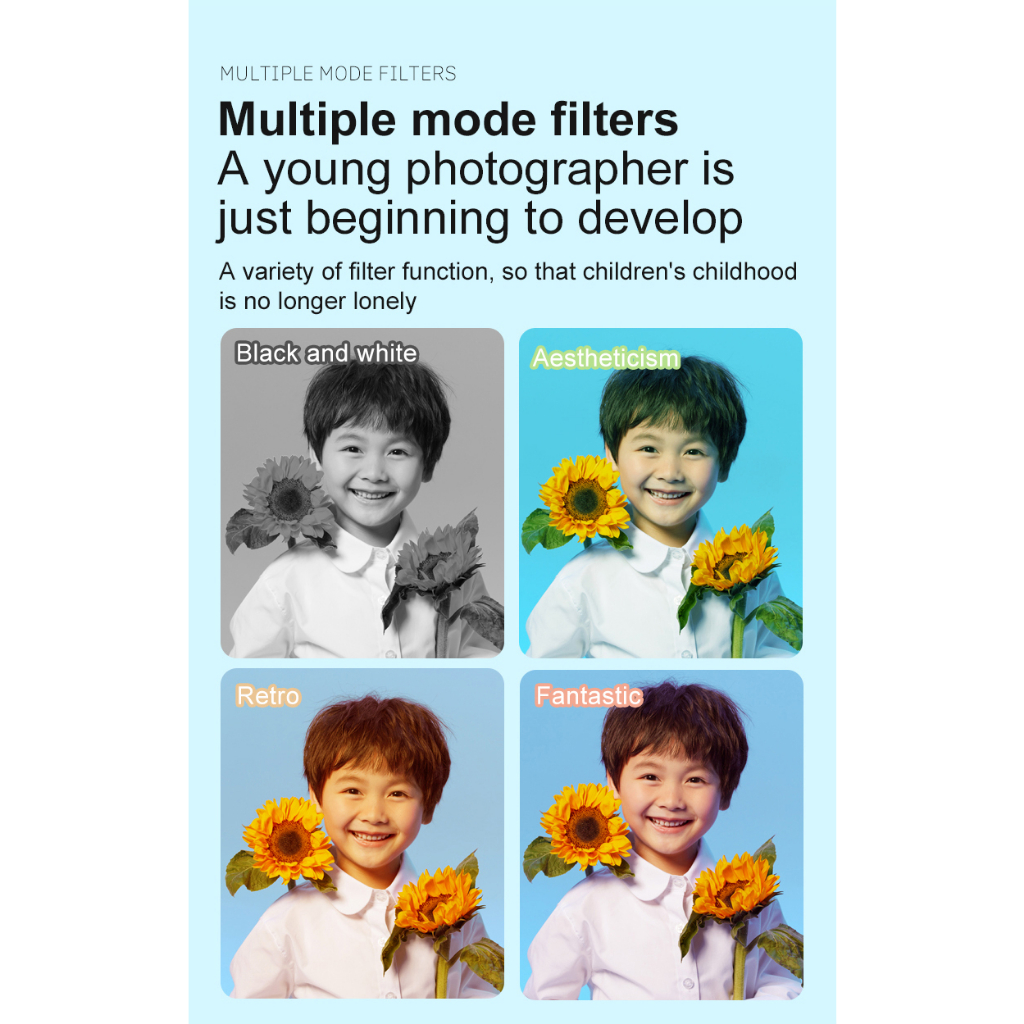 Máy Ảnh Chụp Hình Quay Phim Chơi Game Đa Năng Cho Bé 901 Có Âm Thanh Vui Nhộn Hình Thỏ Dễ Thương