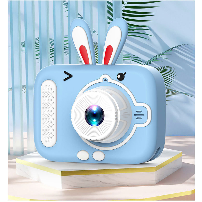 Máy Ảnh Chụp Hình Quay Phim Chơi Game Đa Năng Cho Bé 901 Có Âm Thanh Vui Nhộn Hình Thỏ Dễ Thương