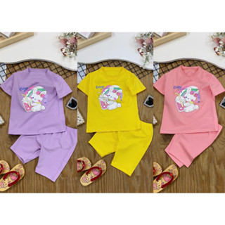  Combo 3 Bộ đồ bé gái hình thỏ trà sữa 6kg đên 30kg.BDBG86 
