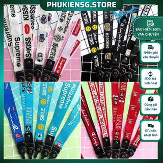 Dây Đeo Điện Thoại Sỉ #6k, Dây Đeo Thẻ STRAP Bản To 15 Mẫu - Phụ kiện Hoàng Long