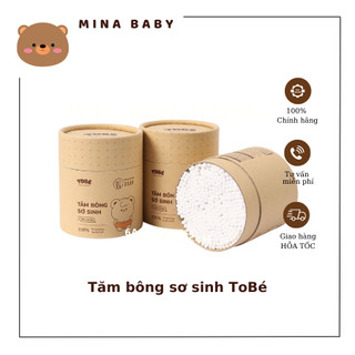 Tăm bông kháng khuẩn Tobe hộp tròn 400 cái
