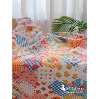 Vải Thô cotton hình lục giác