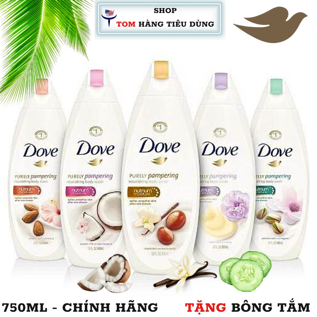 Sữa tắm Dove 750ml hàng đức
