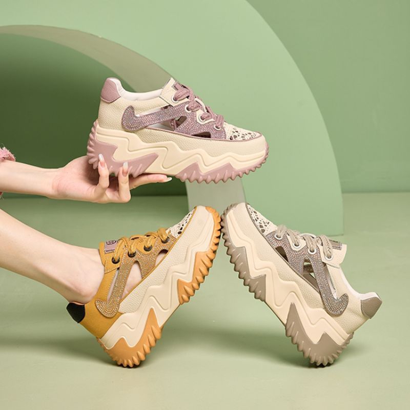 {Full hộp Qc} Giày Sneaker Thể Thao Nữ Đế 5cm TSuDaMax One Phong Cách Thời Trang
