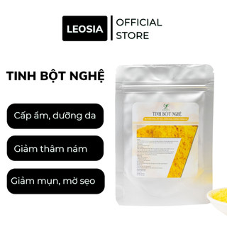 Tinh bột nghệ đắp mặt hữu cơ leosia nguyên chất 100g | 100% organic
