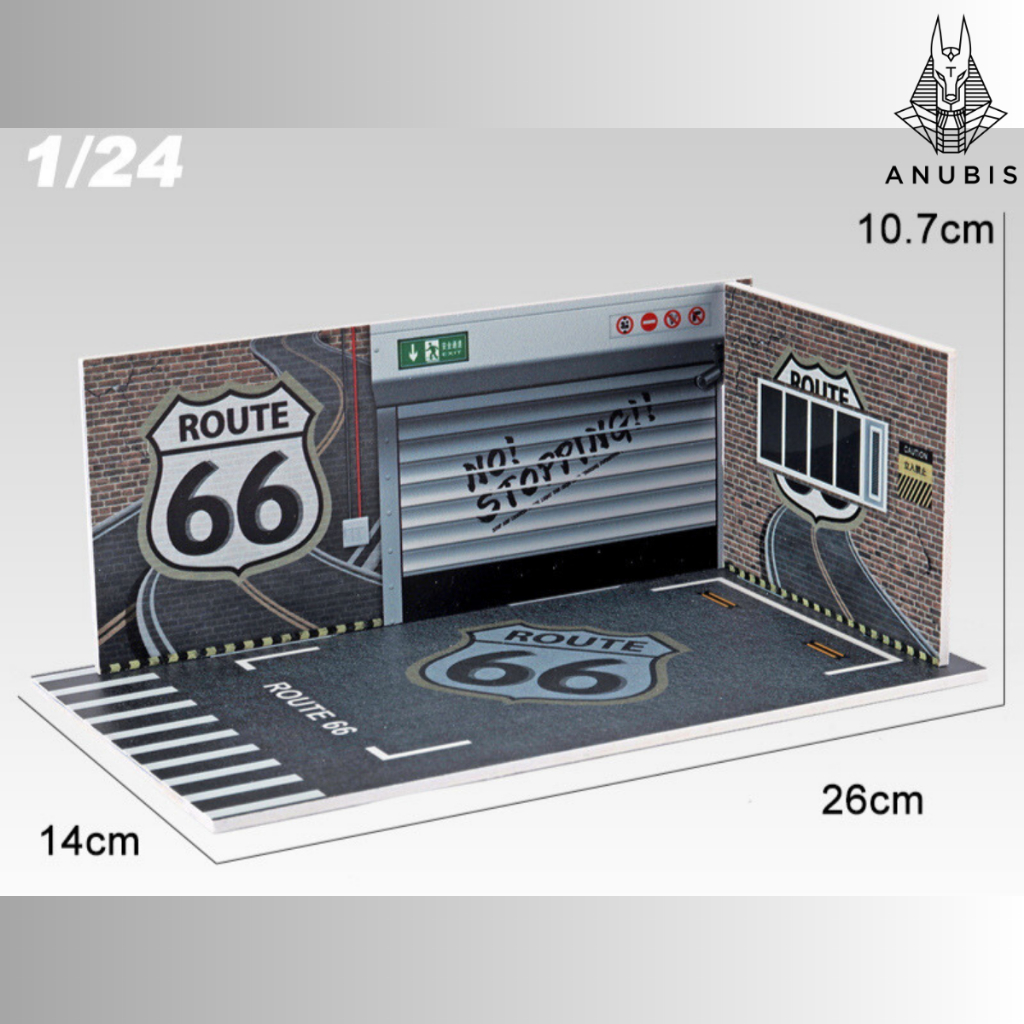 BÃI ĐỂ XE, GARAGE ĐỂ XE Ô TÔ MÔ HÌNH LẮP GHÉP DIORAMA 1/24 BẰNG NHỰA PVC BỀN ĐẸP GIÁ RẺ DÙNG ĐỂ TRƯNG BÀY Ô TÔ