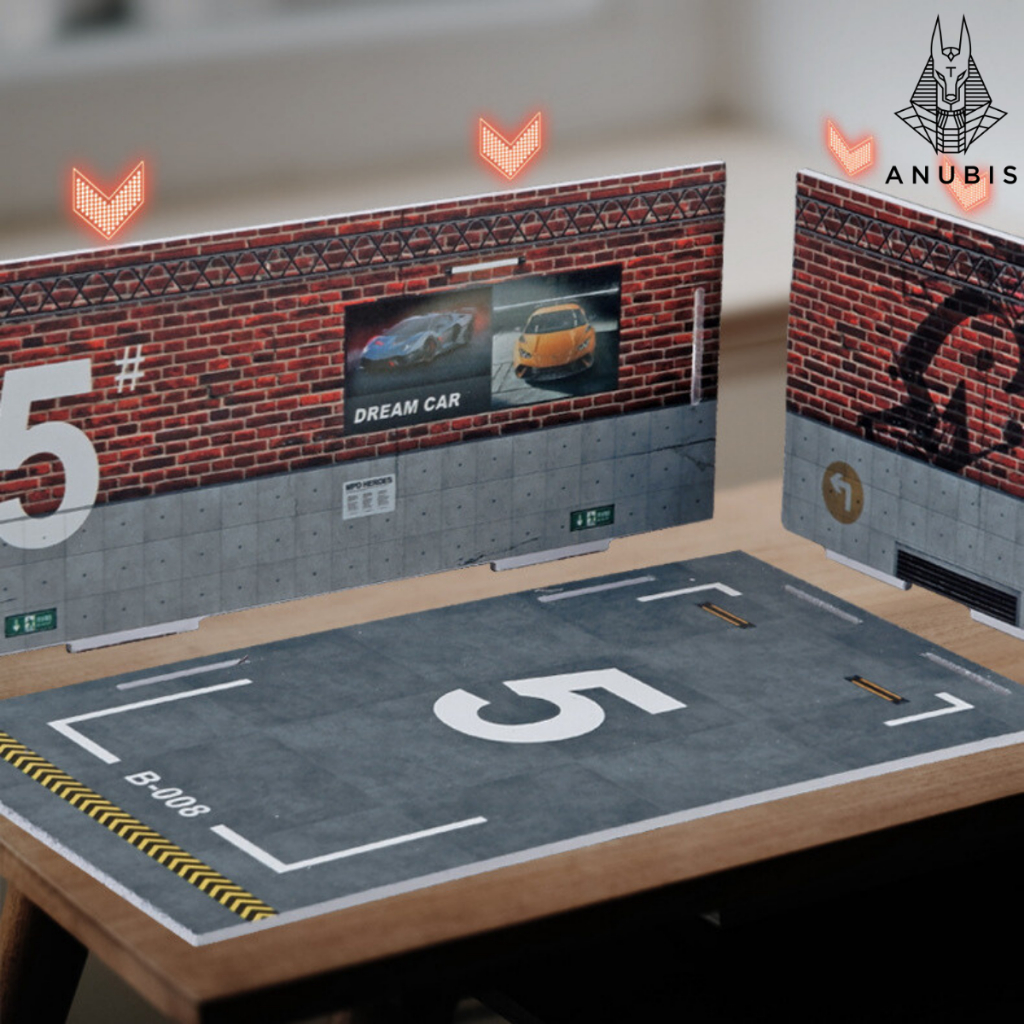 BÃI ĐỂ XE, GARAGE ĐỂ XE Ô TÔ MÔ HÌNH LẮP GHÉP DIORAMA 1/24 BẰNG NHỰA PVC BỀN ĐẸP GIÁ RẺ DÙNG ĐỂ TRƯNG BÀY Ô TÔ