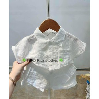 Bộ đũi trắng cộc tay cho bé trai bé gái từ 7kg - 18kg