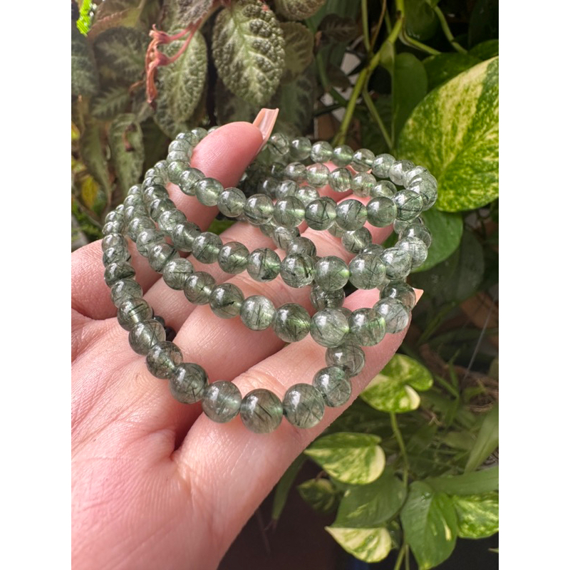 Vòng tay tóc xanh size 6.5 li loại đẹp