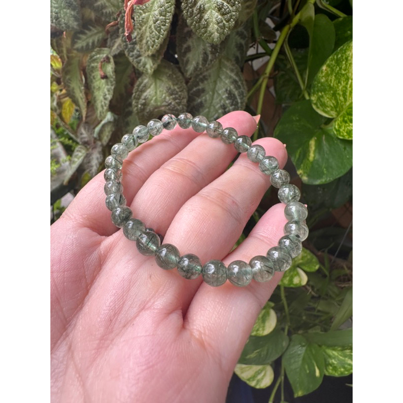 Vòng tay tóc xanh size 6.5 li loại đẹp