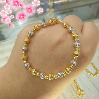 Lắc bi đồng non mạ vàng và lắc bạch kim bền đẹp