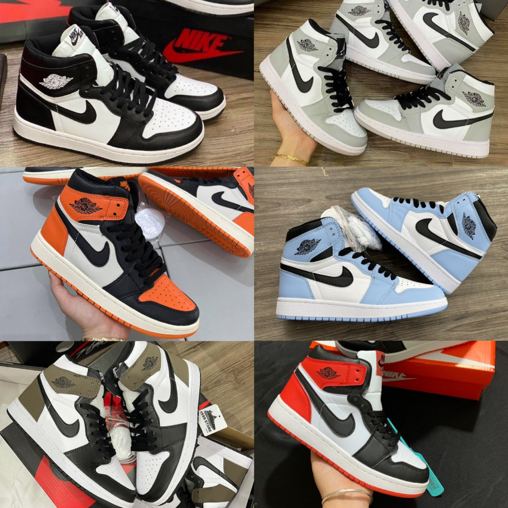 Giày Jd Cổ Cao Nam Nữ, Giày Sneaker Thể Thao các màu Đế Khâu Da Bò Cao Cấp Full Size 36-43