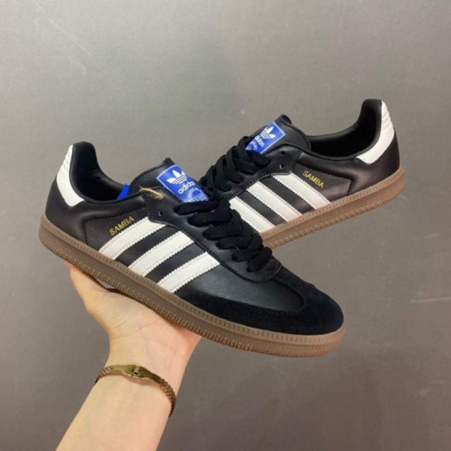Giày sneaker samba đen trắng