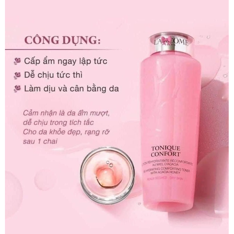 Toner Lancome hồng 125ml unbox