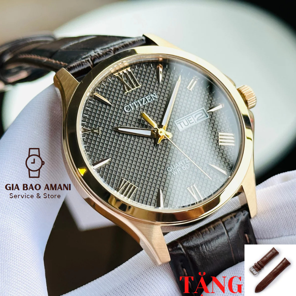 Đồng Hồ Nam CITIZEN Quartz BF2023-01H Chính Hãng Tặng Dây Da Cao Cấp
