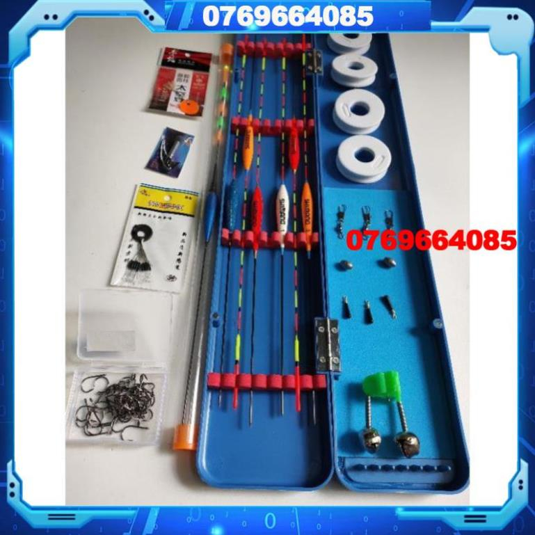 Hộp Phao Câu Cá 6 Quả Kèm 14 Món Theo Kèm PHỤ KIỆN CÂU ĐÀI CÂU ĐƠN ĐẦY ĐỦ -Đ𝗢̂̀𝗖𝗔̂𝗨 𝟭𝟰𝟬