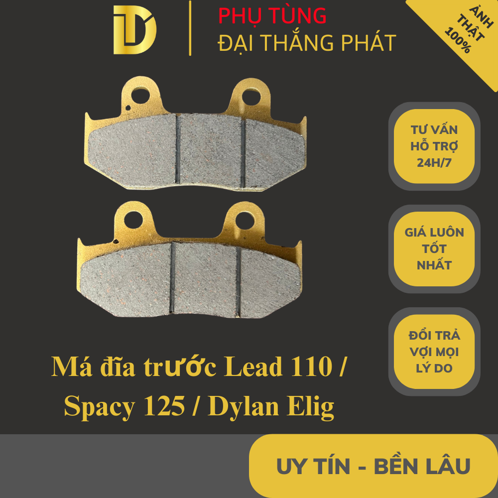 Má phanh dầu (Bó thắng đĩa) trước cho xe Lead 110 / Dylan / Spacy 125 chính hãng Elig