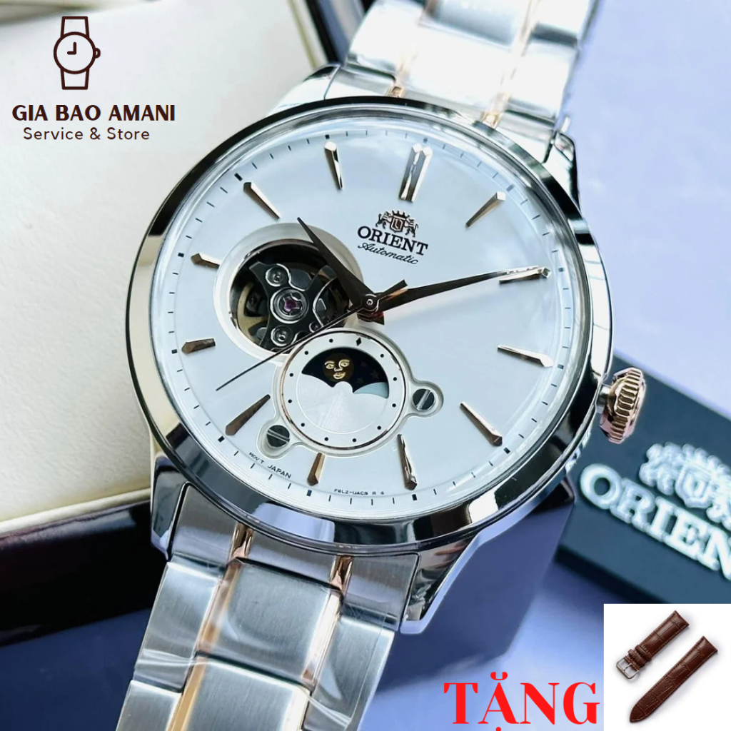 Đồng Hồ Nam ORIENT Sun and Moon Gen 4 RA-AS0101S10B Chính Hãng Tặng Dây Da Cao Cấp