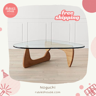 Bàn trà Noguchi, bàn sofa, bàn cafe, bàn trang trí chân gỗ sồi tự nhiên