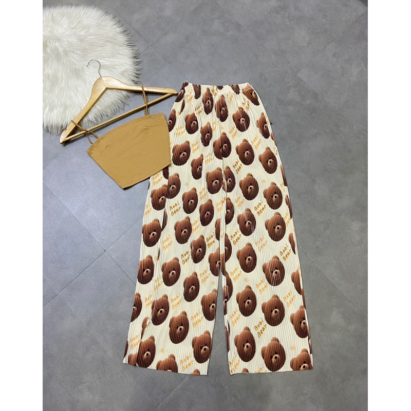 Quần dập ly hoạt hình thun thái ( hình thật shop chụp ) - CarotShop