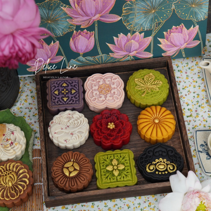 Vị Nhân Đậu Đỏ 150gr - Bánh Trung Thu BÁNH VỎ MÀU HIỆN ĐẠI Handmade Délice Lune - Moon Cake Handmade