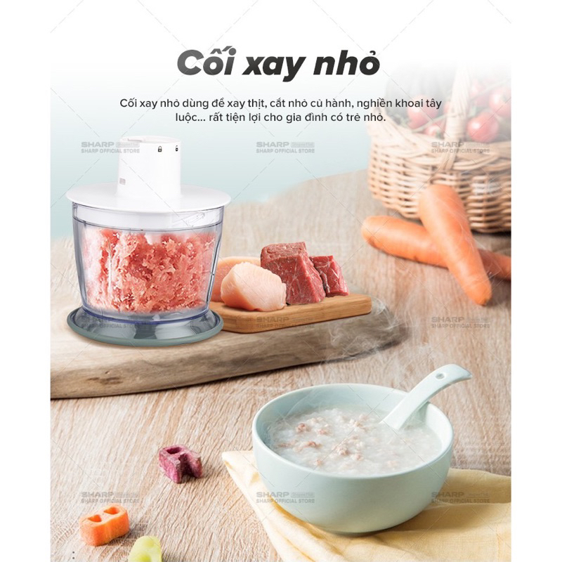 Máy Xay Cầm Tay Sharp EM-H076SV-WH