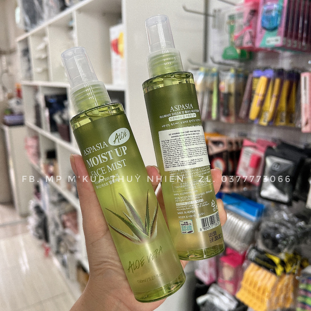 Xịt khoáng nha đam Aspasia