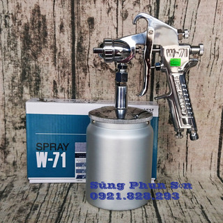 Súng phun sơn w71 iwata bình dưới 600ml, bec 1.5
