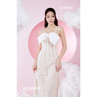 Đầm ren dài ngực nơ Aries Dress - LE SOLEIL