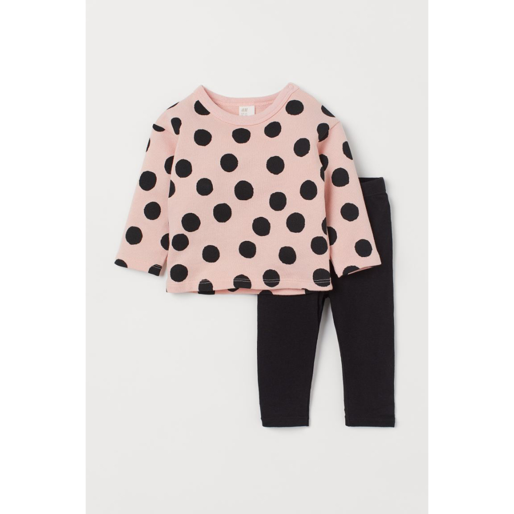 Set nỉ da cá bé gái gồm áo + leggings, Hờ mờ UK US săn SALE