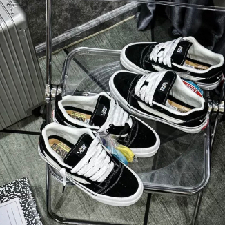 Giày thể thao cổ thấp Vans Imran Potato Black White Lai Au