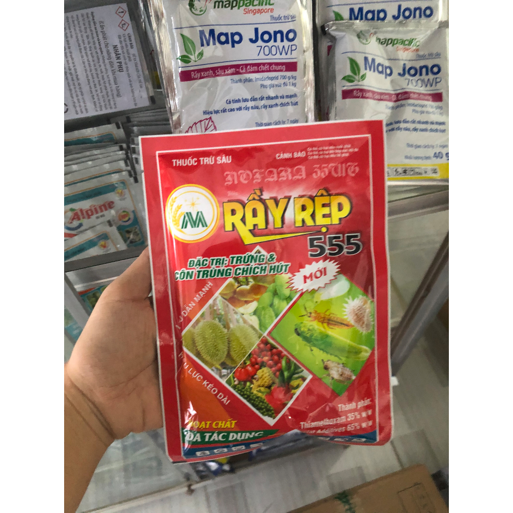 Thiamethoxam 35% Rầy Rệp 555/ Đặc trị trứng và côn trùng chích hút