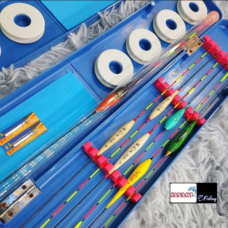 Hộp Phao Câu Cá 6 Quả Kèm 14 Món Theo Kèm PHỤ KIỆN CÂU ĐÀI CÂU ĐƠN ĐẦY ĐỦ -Đ𝗢̂̀𝗖𝗔̂𝗨 𝟭𝟰𝟬