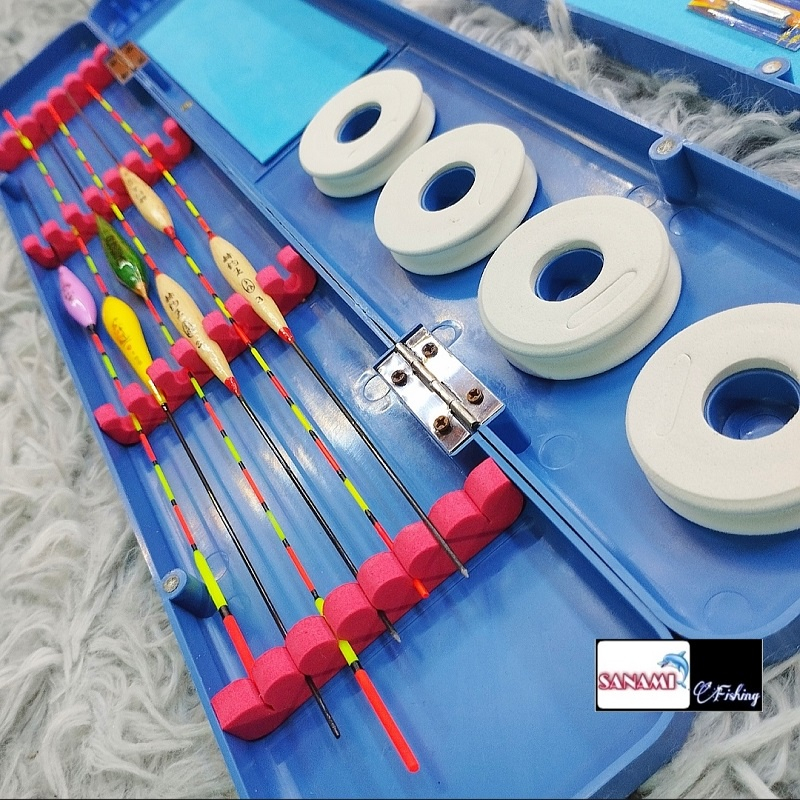 Hộp Phao Câu Cá 6 Quả Kèm 14 Món Theo Kèm PHỤ KIỆN CÂU ĐÀI CÂU ĐƠN ĐẦY ĐỦ -Đ𝗢̂̀𝗖𝗔̂𝗨 𝟭𝟰𝟬