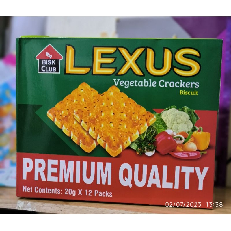 Bánh cracker cao cấp vị rau củ Lexus