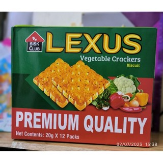 Bánh cracker cao cấp vị rau củ Lexus