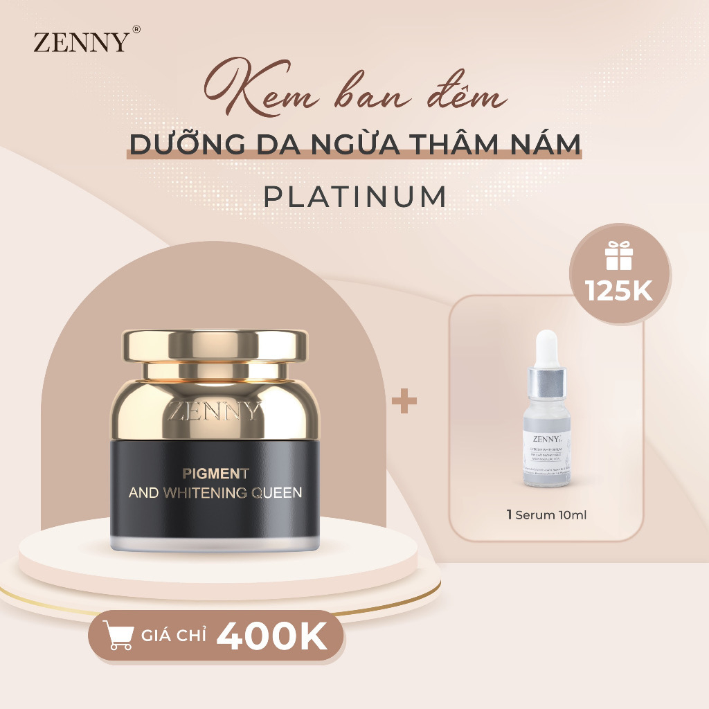 Kem Ngăn Ngừa Nám Tàn Nhang Zenny Platinum Ban Đêm