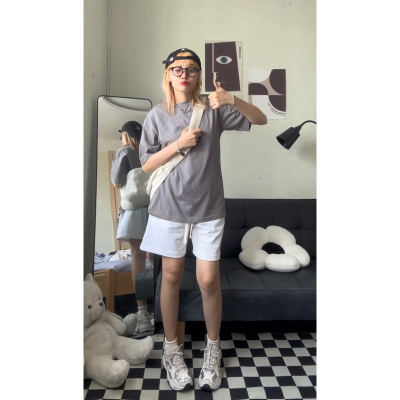 Áo thun Trơn Basic T&T Streetwear, Áo thun unisex nam nữ form rộng oversize chất liệu 100% Cotton