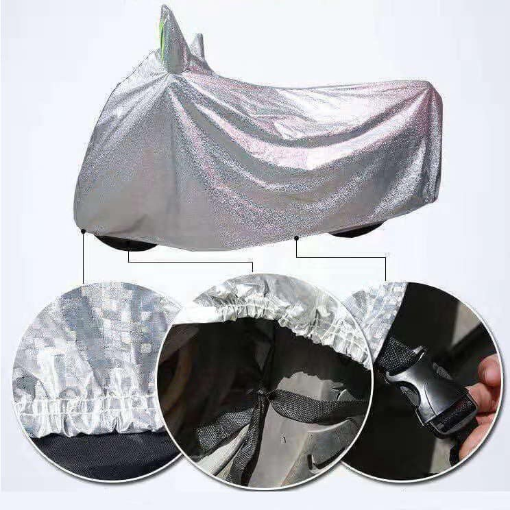 Tấm bạt phủ xe máy tráng nhôm 2 lớp cao cấp