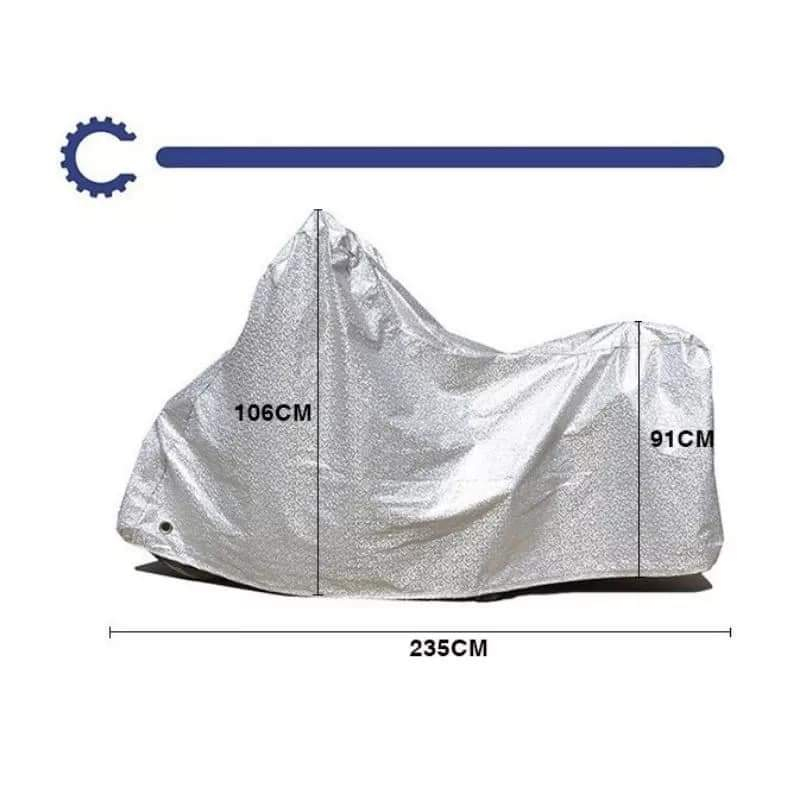 Tấm bạt phủ xe máy tráng nhôm 2 lớp cao cấp