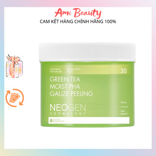 Pad Tẩy Da Chết Neogen Dermalogy Green Tea Moist Pha Gauze Peeling 190ml - 30pad