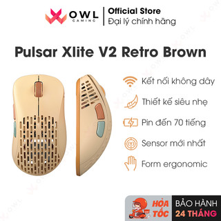 Chuột không dây Pulsar Xlite Wireless V2 Competition Retro Brown