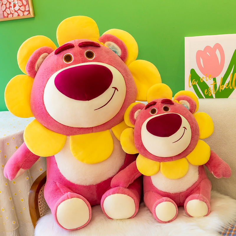 Gấu Dâu Lotso Dâu Mặt Hoa Hướng Dương Dễ Thương